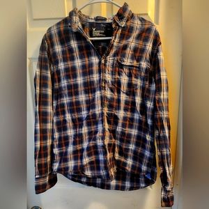 American Eagle Athletic Fit Long Sleeve Casual Button Down Shirt M